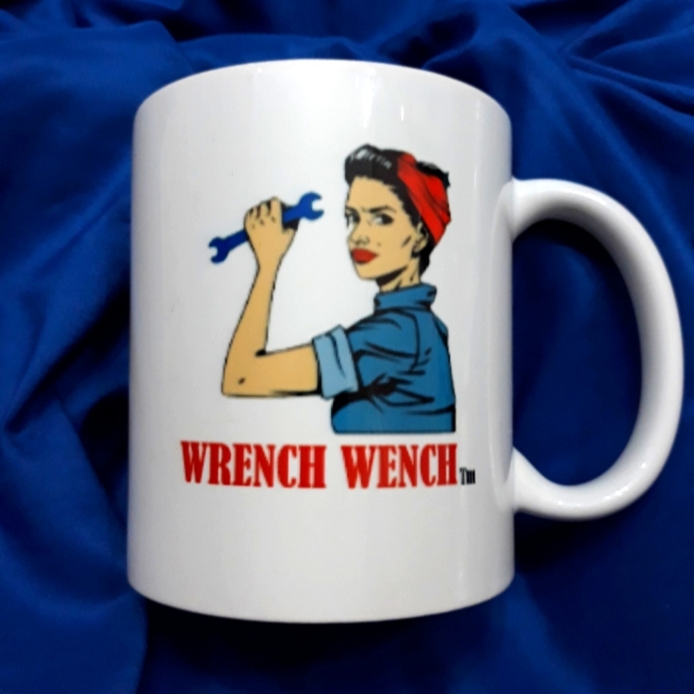 Wrench Wench™ Handmade 11 oz Mug for YouTube Moderators& Tool Goddesses